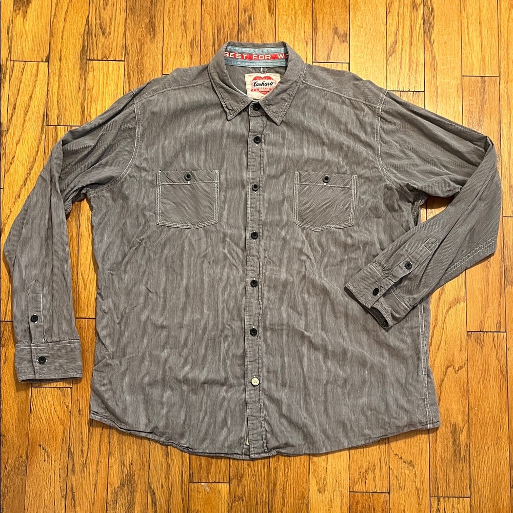 Excellent Men’s Carhartt Button Up Shirt Size XXL.